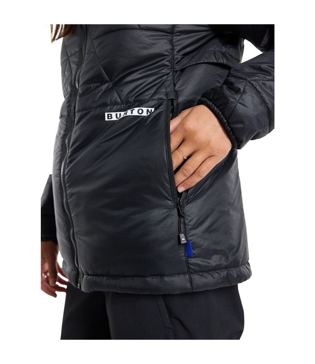 BURTON WOMENS VERS-HEAT INSULATED DOWN JACKET TRUE BLACK 2023