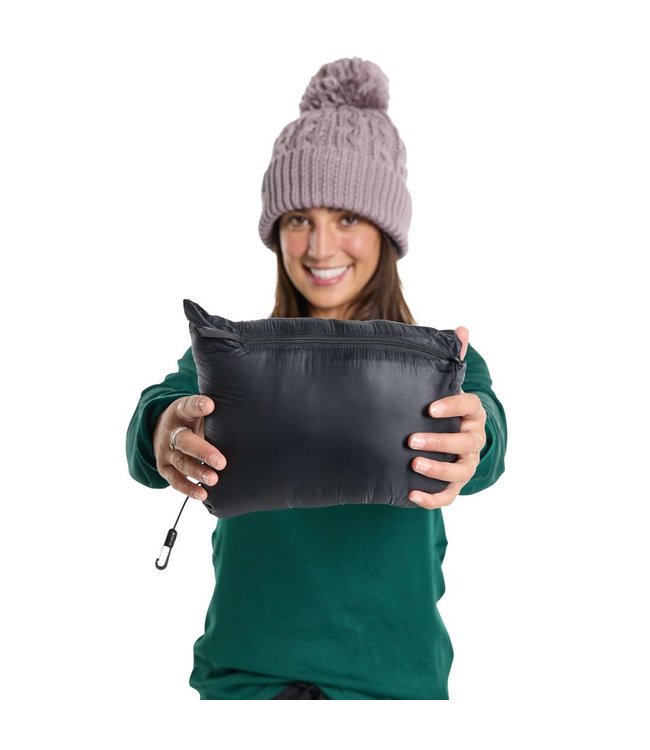 BURTON WOMENS VERS-HEAT INSULATED DOWN JACKET TRUE BLACK 2023