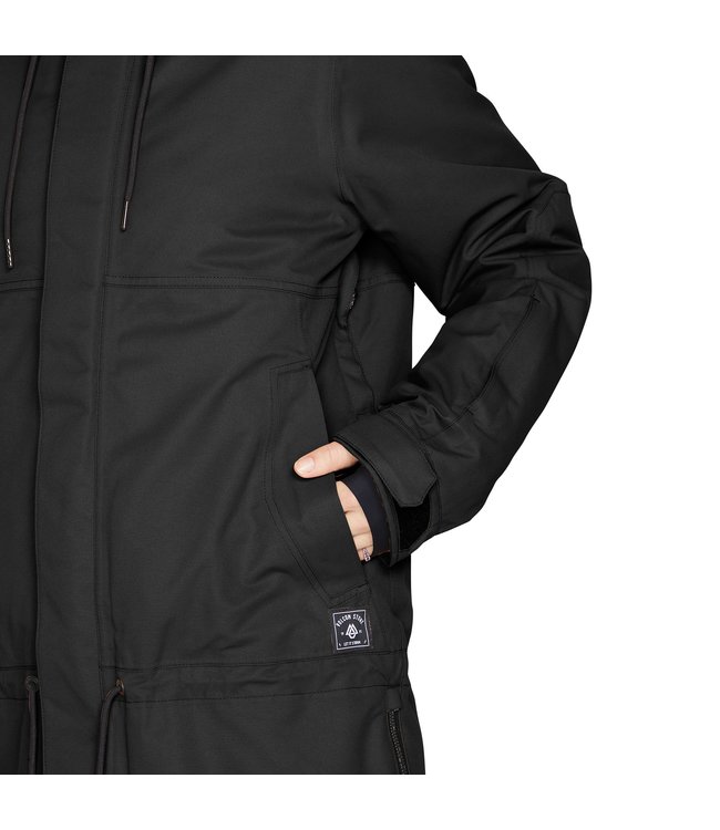 VOLCOM WOMENS PAXSON 2L TDS INF PARKA BLACK 2023