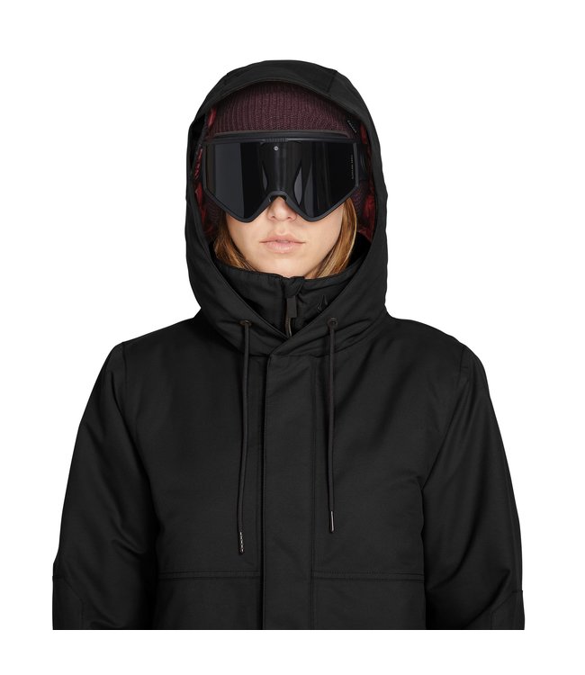 VOLCOM WOMENS PAXSON 2L TDS INF PARKA BLACK 2023