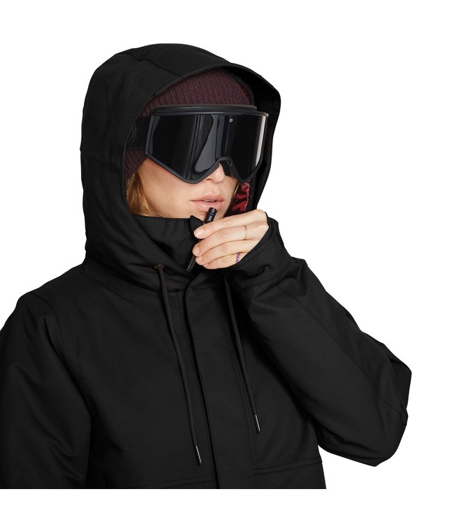 VOLCOM WOMENS PAXSON 2L TDS INF PARKA BLACK 2023