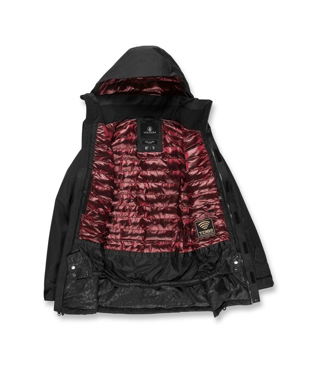 VOLCOM WOMENS PAXSON 2L TDS INF PARKA BLACK 2023