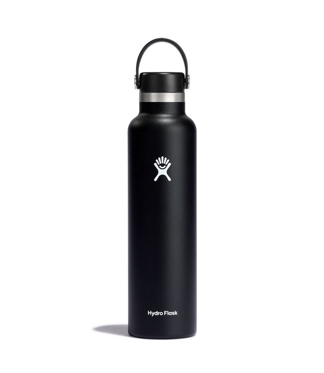 HYDRO FLASK 24OZ STANDARD MOUTH FLEX CAP SU22 BLACK