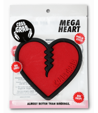 CRAB GRAB CRAB GRAB MEGA HEART TRACTION PAD BLACK RED 2023
