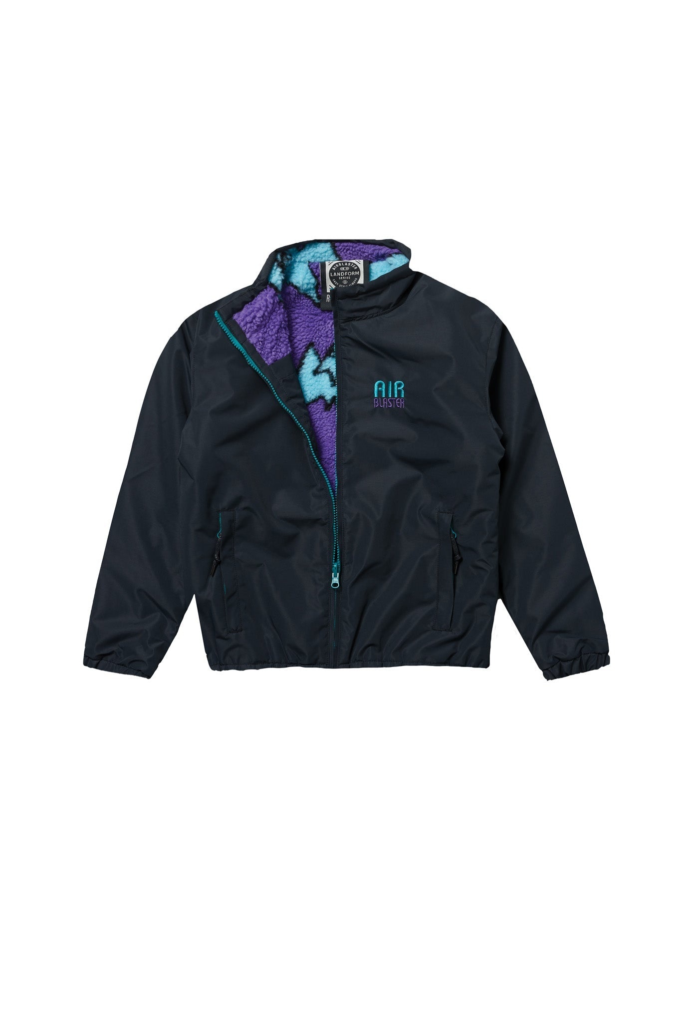 AIRBLASTER DOUBLE PUFF JACKET BLACK TERRY PURPS 2023 ONE Boardshop