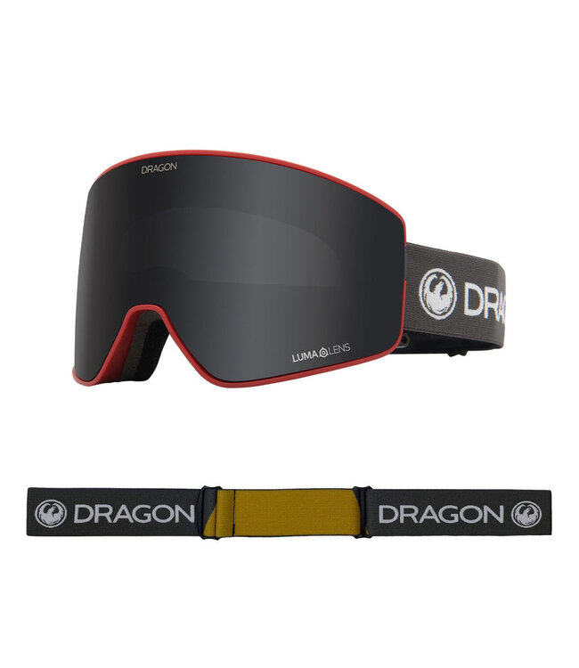 DRAGON PXV2 GOGGLE BLOCK RED w/ LLDKSMK + LLLTROSE 2023