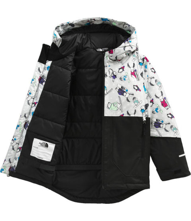 THE NORTH FACE KIDS FREEDOM INSULATED JACKET TIN GREY WINTER CRITTERS PRINT 2023