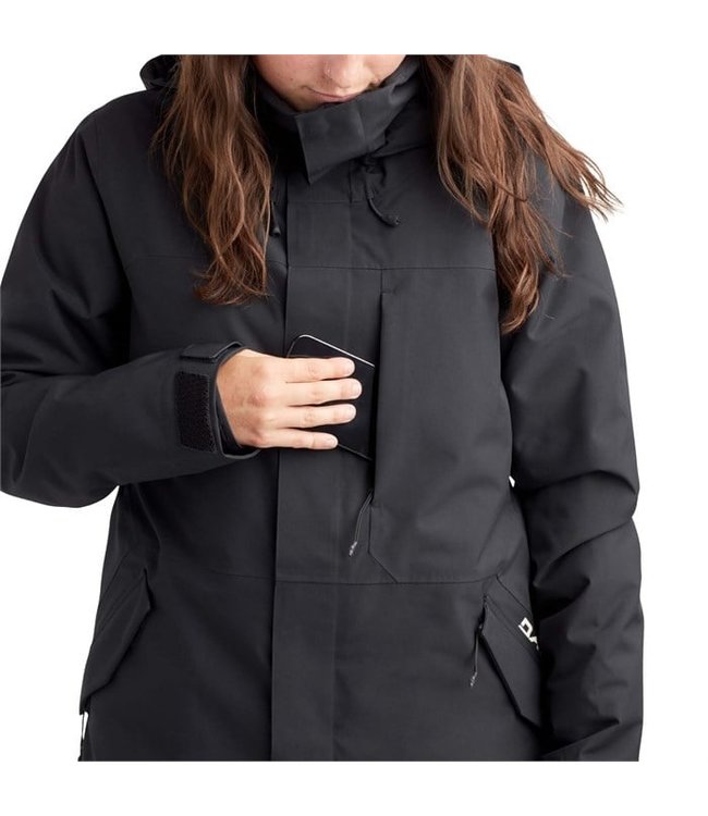 DAKINE WOMENS REACH INSULATED 20K PARKA JACKET BLACK 2023