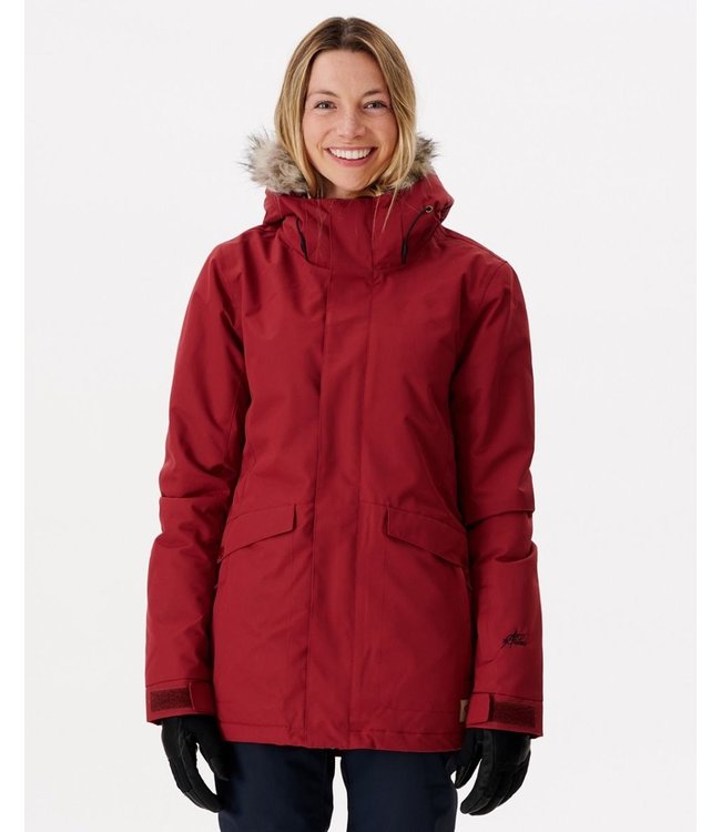 RIP CURL WMNS RIDER PARKER JACKET DARK RED (0763) 2023 - ONE Boardshop