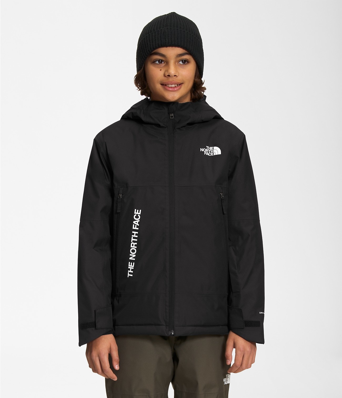 THE NORTH FACE BOYS FREEDOM INSULATED SNOW JACKET BLACK 2023 - ONE