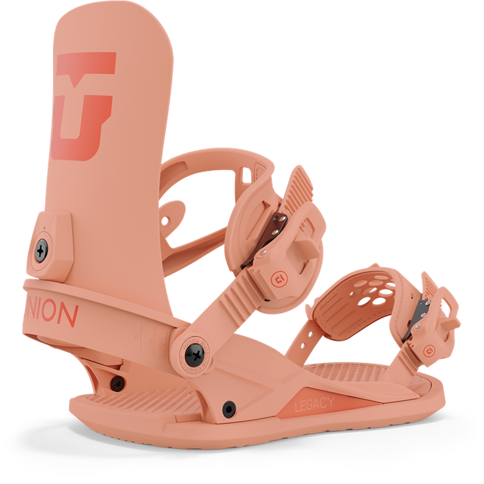 UNION WOMENS LEGACY SNOWBOARD BINDINGS TANGERINE 2024