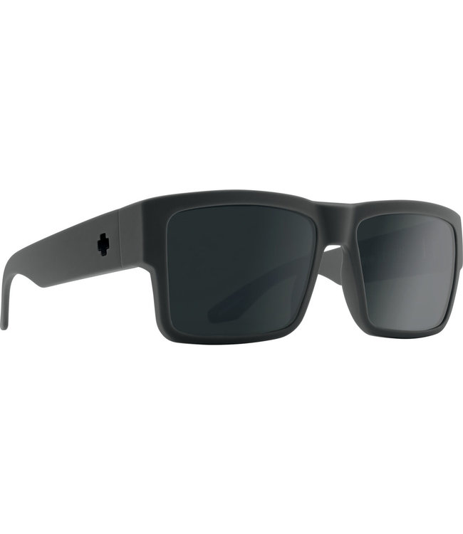 SPY CYRUS SOFT MATTE DARK GREY SUNGLASSES w/ HAPPY GREY GREEN POLAR BLACK SPECTRA MIRROR