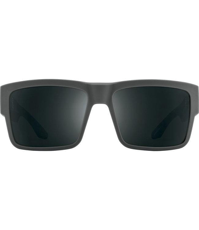 SPY CYRUS SOFT MATTE DARK GREY SUNGLASSES w/ HAPPY GREY GREEN POLAR BLACK SPECTRA MIRROR