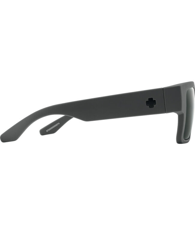 SPY CYRUS SOFT MATTE DARK GREY SUNGLASSES w/ HAPPY GREY GREEN POLAR BLACK SPECTRA MIRROR
