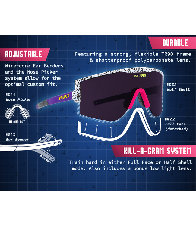 PIT VIPER THE SON OF BEACH TRY-HARD SUNGLASSES