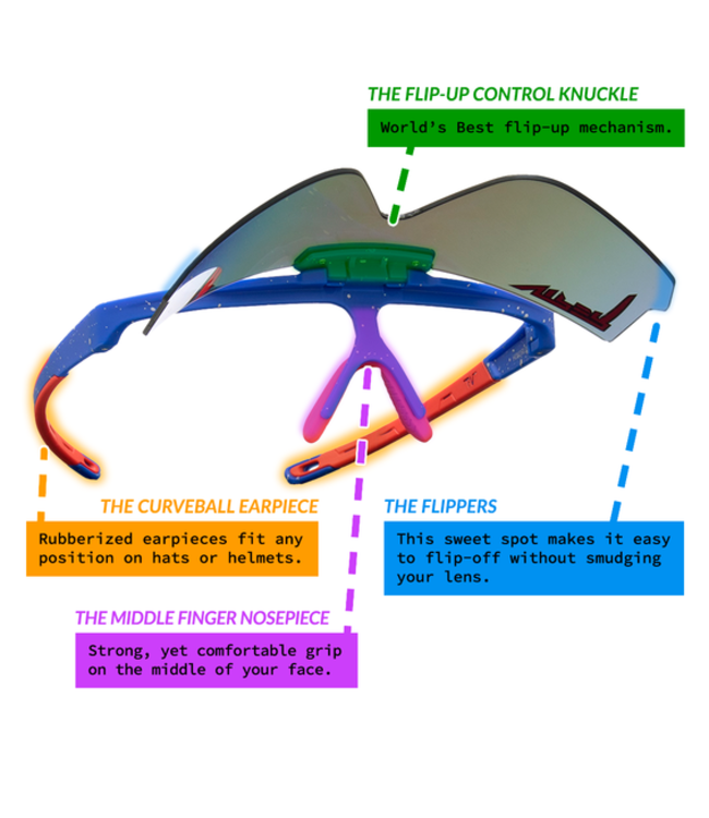 PIT VIPER THE ALL STAR FLIP OFFS SUNGLASSES