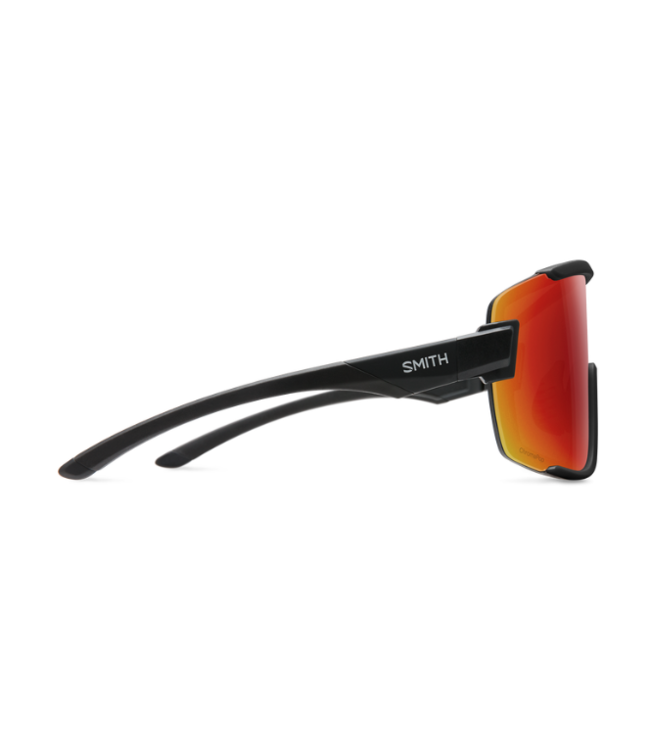SMITH WILDCAT MATTE BLACK SUNGLASSES W/CHROMAPOP RED MIRROR LENS