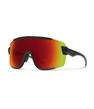 SMITH SMITH WILDCAT MATTE BLACK SUNGLASSES W/CHROMAPOP RED MIRROR LENS