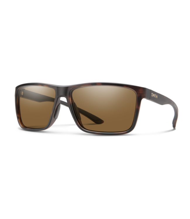SMITH RIPTIDE SUNGLASSES MATTE TORTOISE W/CHROMAPOP POLARIZED BROWN LENS