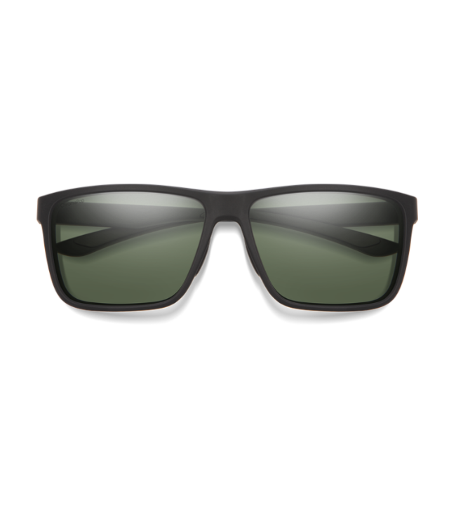 SMITH RIPTIDE SUNGLASSES MATTE BLACK W/CHROMAPOP POLARIZED GRAY GREEN LENS