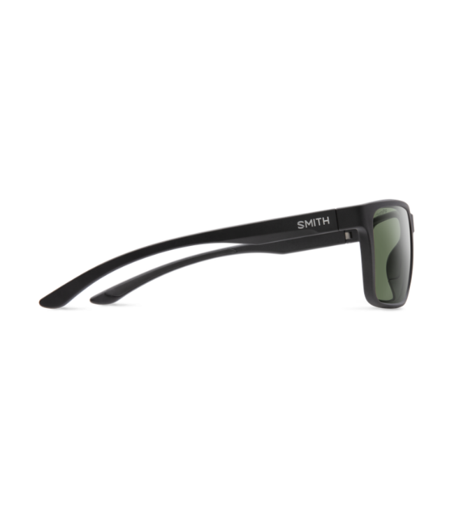 SMITH RIPTIDE SUNGLASSES MATTE BLACK W/CHROMAPOP POLARIZED GRAY GREEN LENS