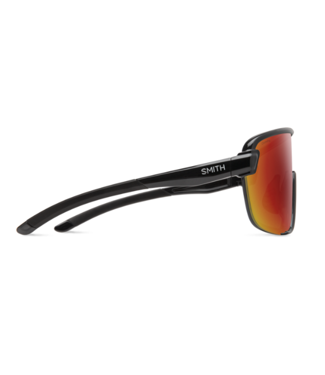 SMITH BOBCAT BLACK SUNGLASSES W/CHROMAPOP RED MIRROR LENS