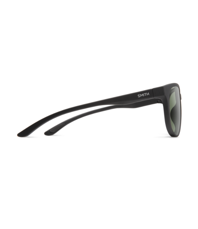 SMITH LAKE SHASTA MATTE BLACK SUNGLASSES W/CHROMAPOP GRAY GREEN POLARIZED LENS