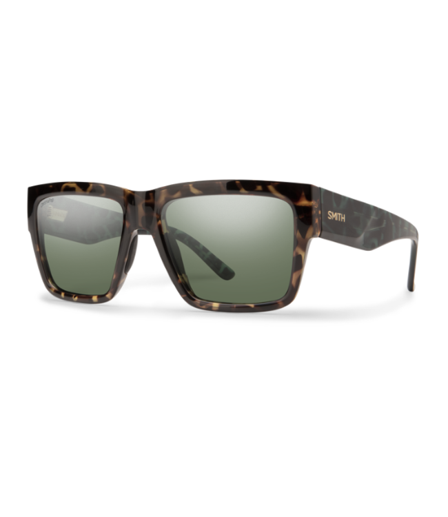SMITH LINEUP ALPINE TORTOISE SUNGLASSES W/CHROMAPOP POLARIZED GREY GREEN LENS