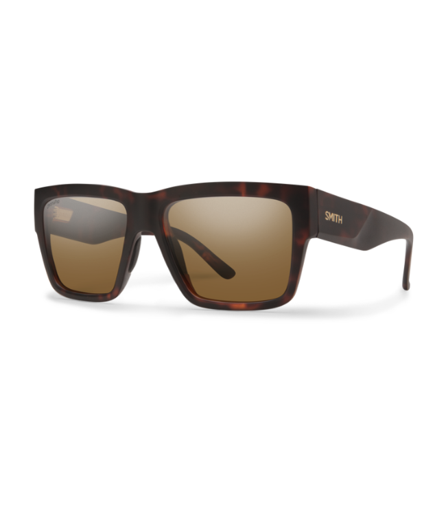 SMITH LINEUP MATTE TORT SUNGLASSES w/ CP PLR BROWN