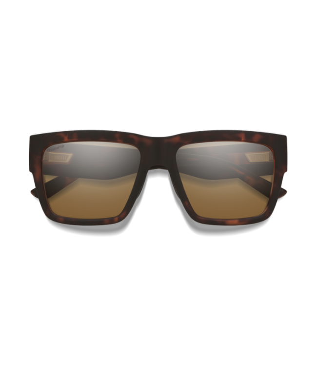 SMITH LINEUP MATTE TORT SUNGLASSES w/ CP PLR BROWN