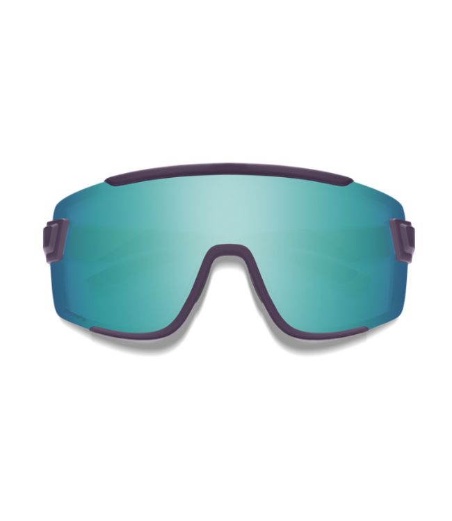 SMITH WILDCAT MATTE PURPLE CINDER HI VIZ SUNGLASSES W/CHROMAPOP OPAL MIRROR LENS