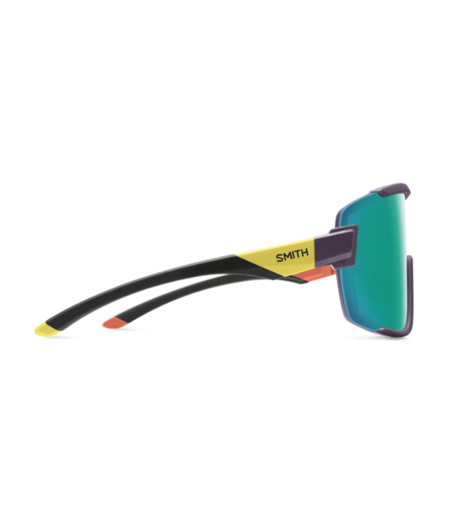 SMITH WILDCAT MATTE PURPLE CINDER HI VIZ SUNGLASSES W/CHROMAPOP OPAL MIRROR LENS
