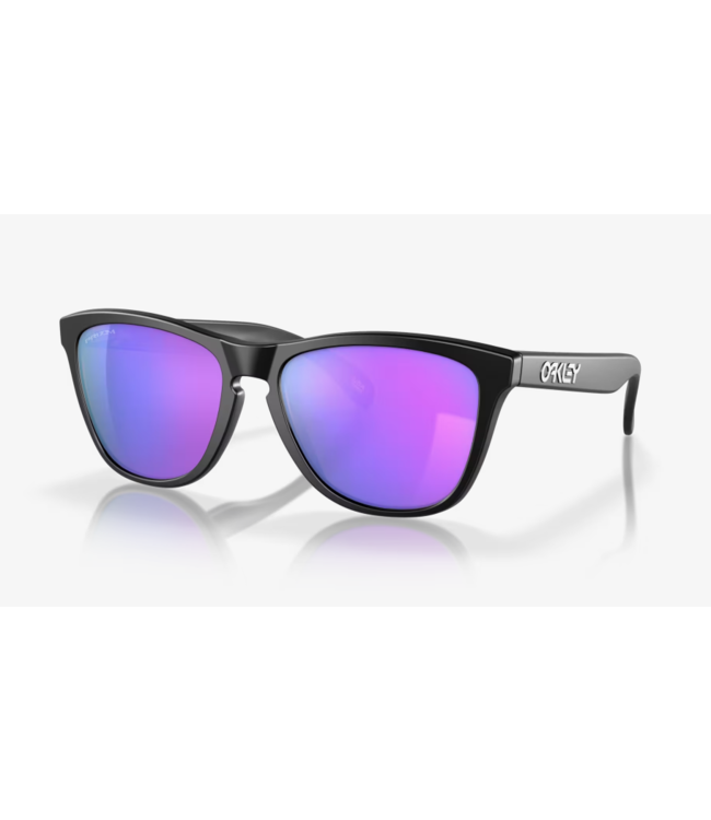 OAKLEY FROGSKINS MATTE BLACK SUNGLASSES w/ PRIZM VIOLET LENS
