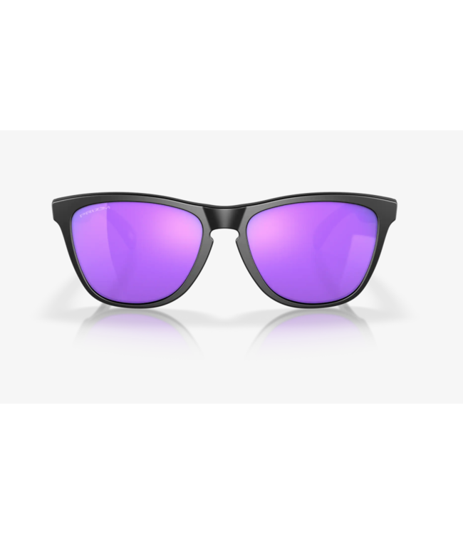 OAKLEY FROGSKINS MATTE BLACK SUNGLASSES w/ PRIZM VIOLET LENS