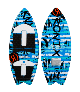 RONIX RONIX KIDS SUPER SONIC SPACE ODYSSEY FISH WAKESURF BOARD BLUE/WHITE/BLACK 2023