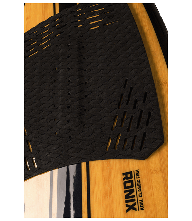 RONIX KOAL CLASSIC FISH WAKESURF BOARD GLOSSY BLACK/BAMBOO 2023