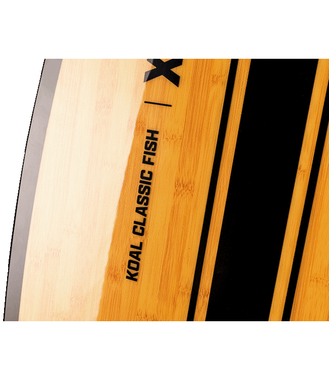 RONIX KOAL CLASSIC FISH WAKESURF BOARD GLOSSY BLACK/BAMBOO 2023