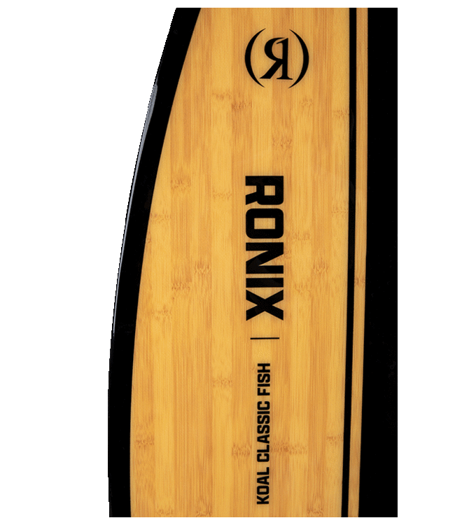 RONIX KOAL CLASSIC FISH WAKESURF BOARD GLOSSY BLACK/BAMBOO 2023