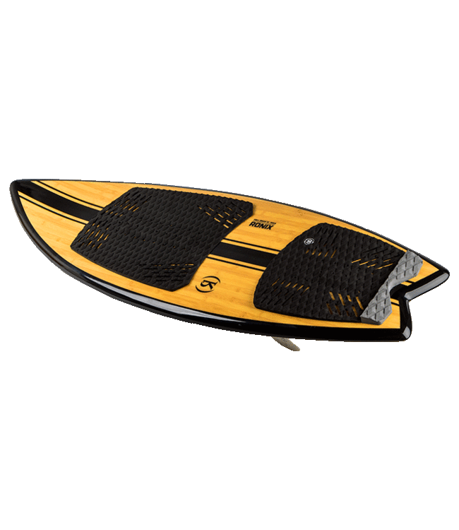 RONIX KOAL CLASSIC FISH WAKESURF BOARD GLOSSY BLACK/BAMBOO 2023