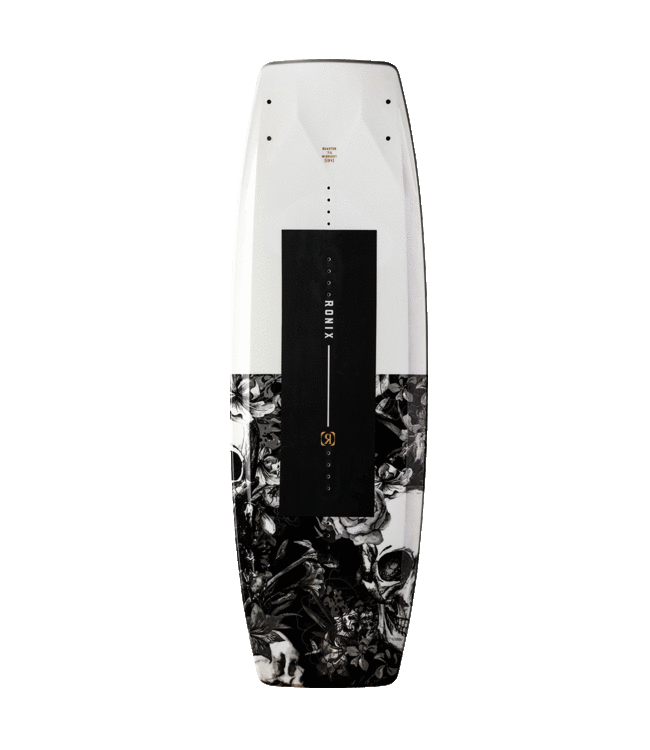 RONIX WOMENS QUARTER TIL MIDNIGHT WAKE BOARD WHITE/BLACK 2023