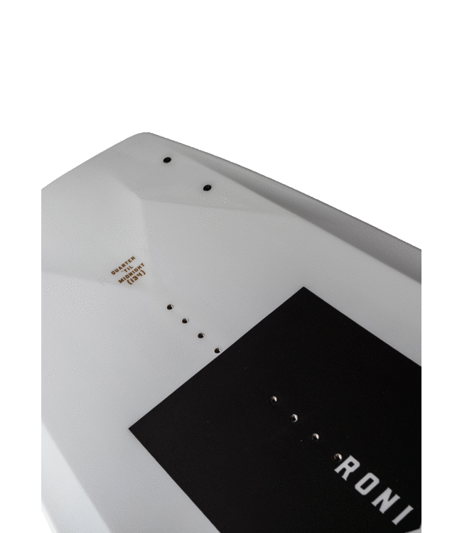 RONIX WOMENS QUARTER TIL MIDNIGHT WAKE BOARD WHITE/BLACK 2023