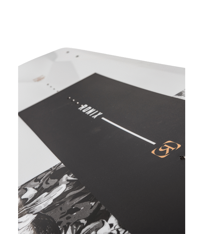 RONIX WOMENS QUARTER TIL MIDNIGHT WAKE BOARD WHITE/BLACK 2023