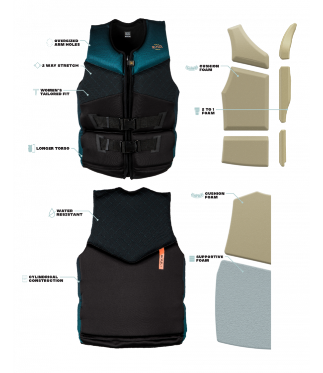 RONIX WOMENS IMPERIAL 3.0 CGA VEST 2023