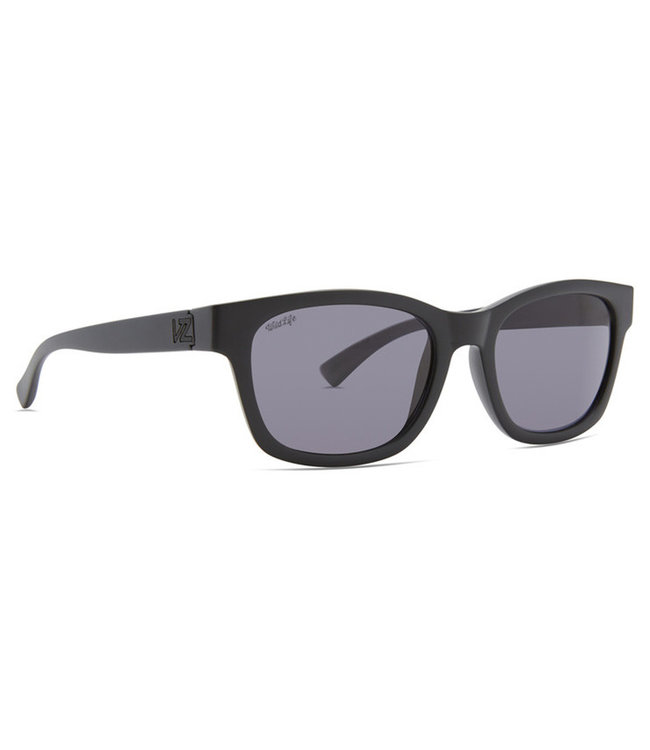 VONZIPPER APPROACH BLACK SATIN SUNGLASSES w/ WILDLIFE VINTAGE GREY