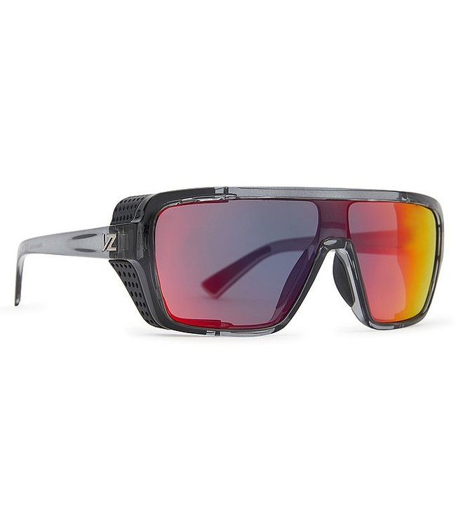 VONZIPPER DEFENDER GREY TRANSLUCENT SATIN SUNGLASSES w/ BLACK FIRE