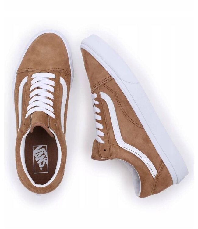 VANS OLD SKOOL PIG SUEDE SHOE TOBACCO BROWN