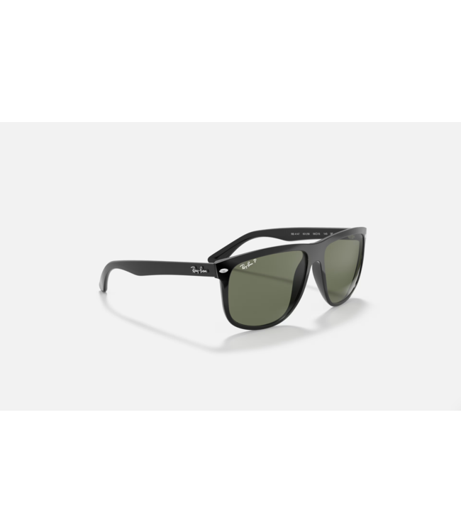RAY-BAN BOYFRIEND SUNGLASSES BLACK w/ DARK GREEN POLARIZED LENS