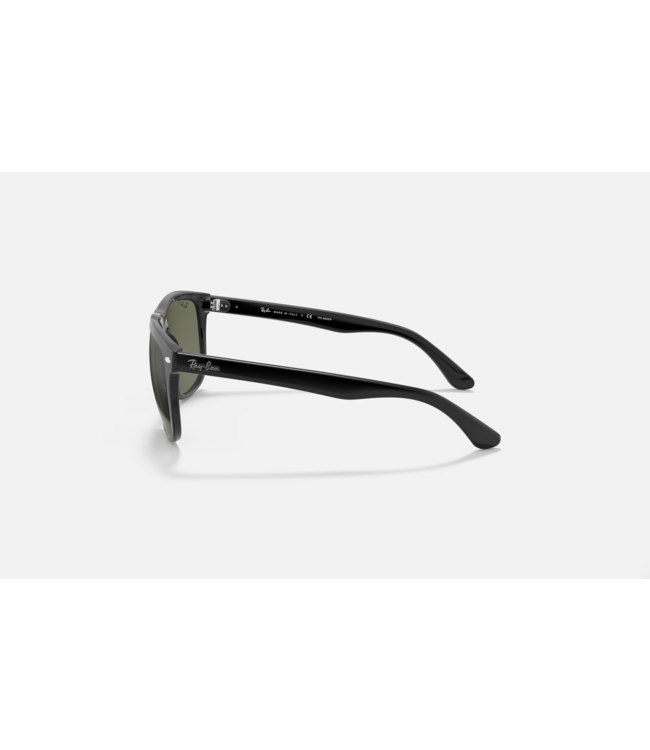 RAY-BAN BOYFRIEND SUNGLASSES BLACK w/ DARK GREEN POLARIZED LENS