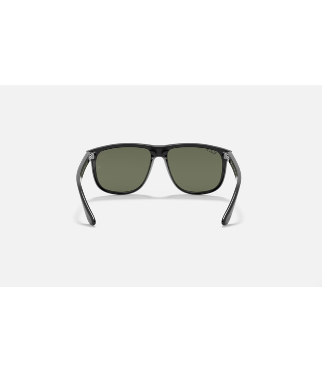 RAY-BAN BOYFRIEND SUNGLASSES BLACK w/ DARK GREEN POLARIZED LENS