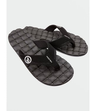 VOLCOM VOLCOM MENS RECLINER FLIP FLOP SANDAL BLACK / WHITE